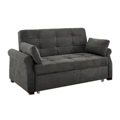 BARAKA HOME - Sofá Cama Ressen con Almohadas 2 Plz - Gris Oscuro