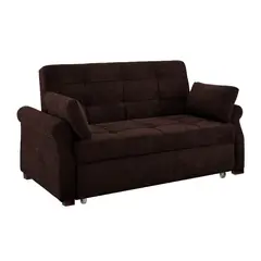 BARAKA HOME - Sofá Cama Ressen con Almohadas 2 Plz - Chocolate