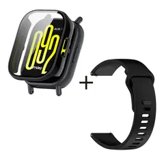 GENERICO - Bumper Protector Negro + Correa para Redmi Watch 5 Active Negro