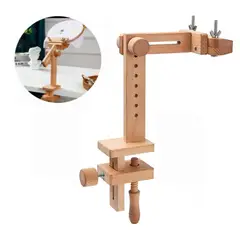 GENERICO - Soporte Bastidor Madera Porta Bastidor Con Pedestal Bordado