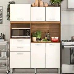 GENERICO - Mueble de Cocina Omizo Blanco y Marrón R&R MUEBLES