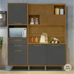 GENERICO - Mueble de Cocina Kuma Marrón y Gris R&R MUEBLES