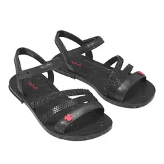 MICKEY MOUSE - Sandalias Deluxe Minnie Mouse Negro Niña