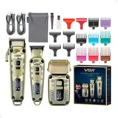 GENERICO - Maquina Corte Cabello VGR V-642 Combo 3 en 1 Inalambrico