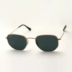 RAY BAN - Lentes De Sol Hexagonal Rb3548N Polarizado Dorado