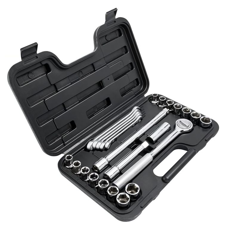 Juego de dados y llaves 25 piezas 1 /2" (86-736)