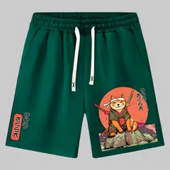 YANSUS - Short Hombre Algodon Verde Zamurai