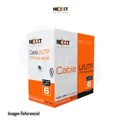 NEXXT SOLUTIONS - CABLE 4P NEXXT CAT6 UTP 24AWG CM 305M COLOR AZUL PN AB356NXT32