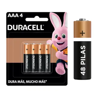 DURACELL - Caja de 48 unid de Pilas Alcalinas De 1,5v AAA