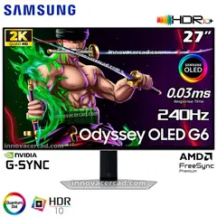 SAMSUNG - Monitor Gaming 27 Odyssey OLED G6 QHD (2560x1440) 240HZ, 0.3MS