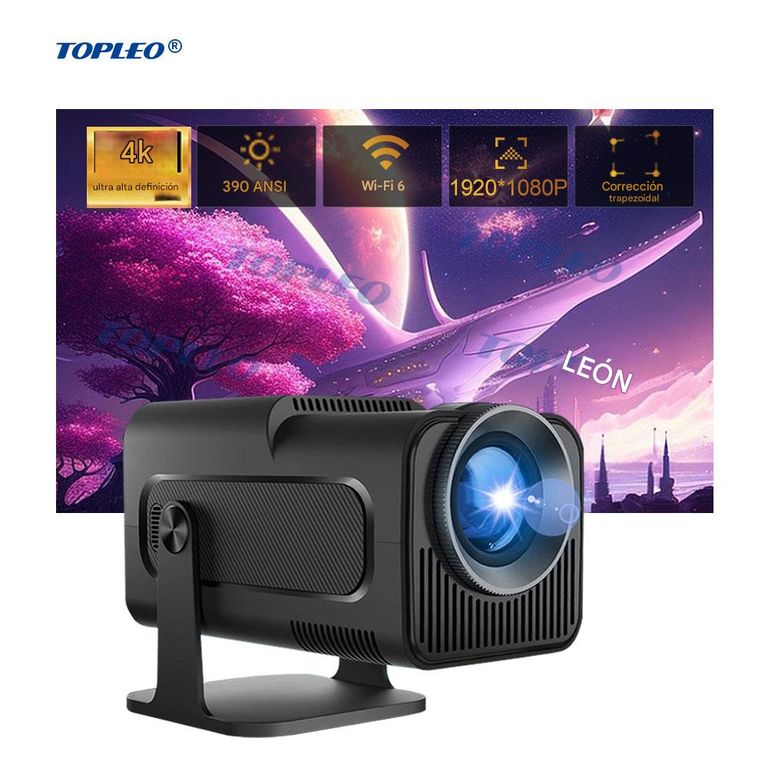 Proyector HY320 TOPLEO Smart 4K Android11 Wifi 6 Bluetooth
