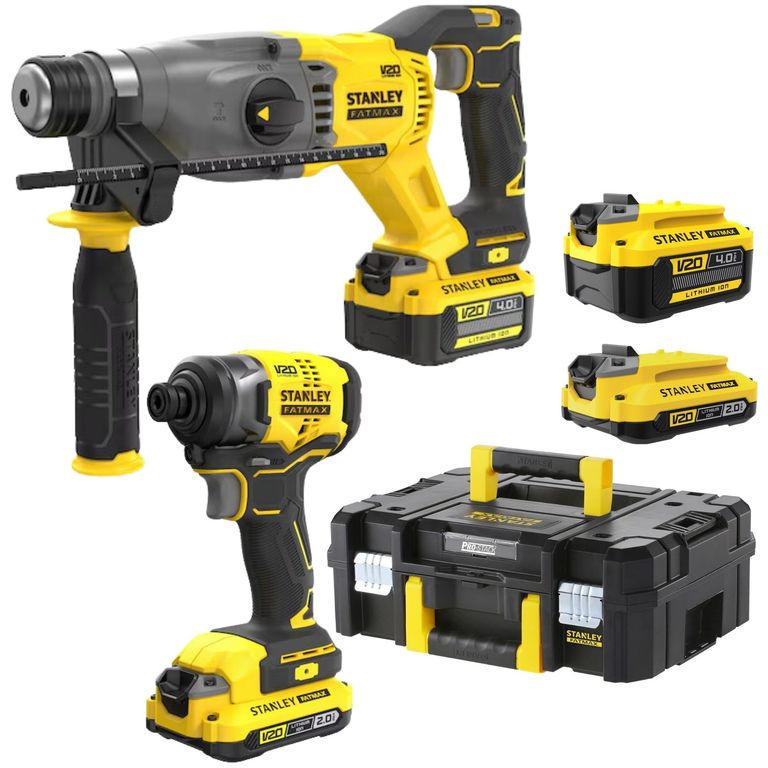 Rotomartillo SDS Plus Atornillador de Impacto 20V BRUSHLESS COMBO