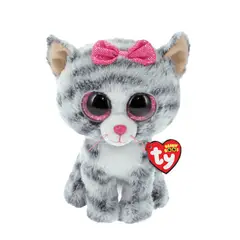 TY - PELUCHE BEANIE BOOS KIKI GATO GRIS REGULAR 37190