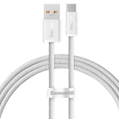BASEUS - CABLE USB A - USB C - 100W - CARGA RAPIDA - 2MT - BLANCO