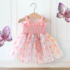 GENERICO - VESTIDO PARA BEBÉ - MODELO MARIPOSA