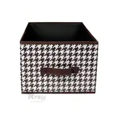 RYBIU IMPORT - Caja Organizadora de Tela con Asas en 47x28x20 Color Marron