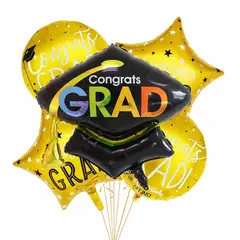 GENERICO - Globos de graduación set de 5 globos
