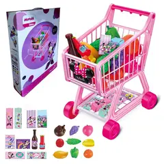 DISNEY - Juguete Carrito de Compras Supermercado Minnie Mouse