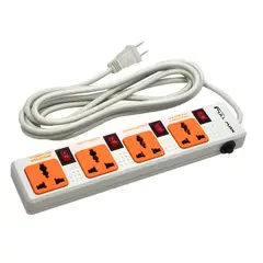 GENERICO - Supresor de picos 4 salidas interruptores independientes - FULLMAX