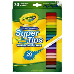 CRAYOLA DOUGH - Plumones Lettering Crayola Super Tips x 20 unds