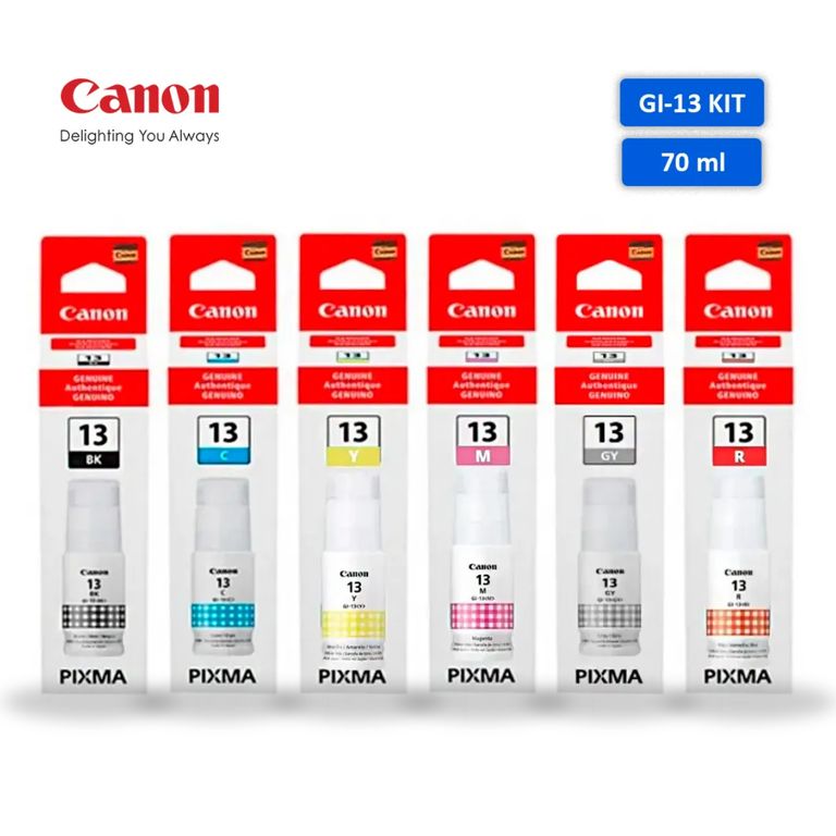 Kit de Tintas GI-13 Original - 6 Colores