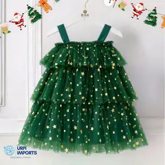GENERICO - VESTIDO PARA BEBE NAVIDAD - ARBOLITO DE NAVIDAD