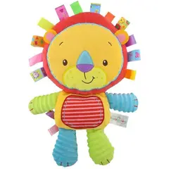 GENERICO - PELUCHE DE APEGO CON TEXTURAS SONAJERO PARA BEBES LEON