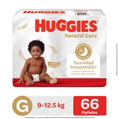 HUGGIES - Pañal Natural Care Xtracare Big Talla G 66 unid