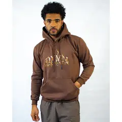 DM DEXMEN - Polera Dexmen Hoodies Llamas Marrón