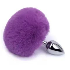 GENERICO - Plug Dilatador Cola Conejo Consolador Morado