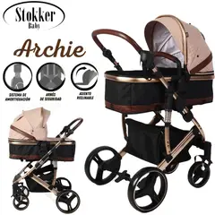 STOKKER BABY - Coche Moises de Lujo «ARCHIE» Beige