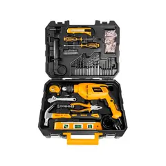 INGCO TOOLS - Taladro percutor 650w + 101 piezas Ingco