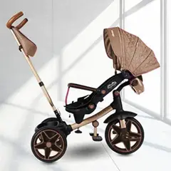 VOYAGE - Triciclo Giratorio 5 en 1 Nova USB Bluetooth Coffe