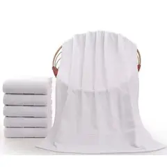 GENERICO - Toalla de Baño de Algodón 380gr 70x140cm Blanca