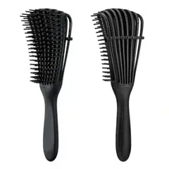 GENERICO - Peine Flexible Desenredante para Cabello Rizos Afro Color Aleatorio