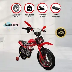 CROSS - Bicicleta Para Niño Aro 16 «LAKEMIA» Red