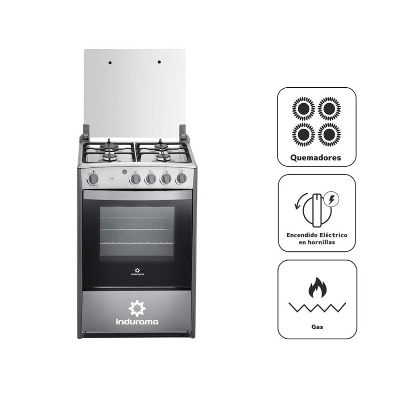 Cocina a Gas 4 Quemadores CORUÑA Croma