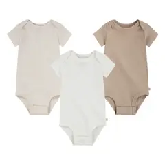 HUGGIES - Ropa de Bebé Pack de 3 Bodies Niño Avena Brezo