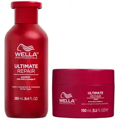WELLA - Shampoo Reparador 250ml + Mascarilla Ultimate Repair