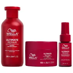 WELLA - Shampoo 250ml+ Mascarilla+ Miracle 30ml Ultimate Repair