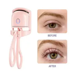 GENERICO - Rizador De Pestañas Térmico Eléctrico recargable USB Rosado