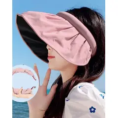 GENERICO - Visera Coreana Vincha para Mujer de Ala Ancha Gorro