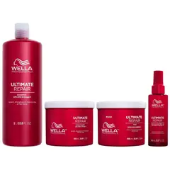 WELLA - Shampoo 1000ml Acondicionador Mascarilla Miracle Ultimate Repair