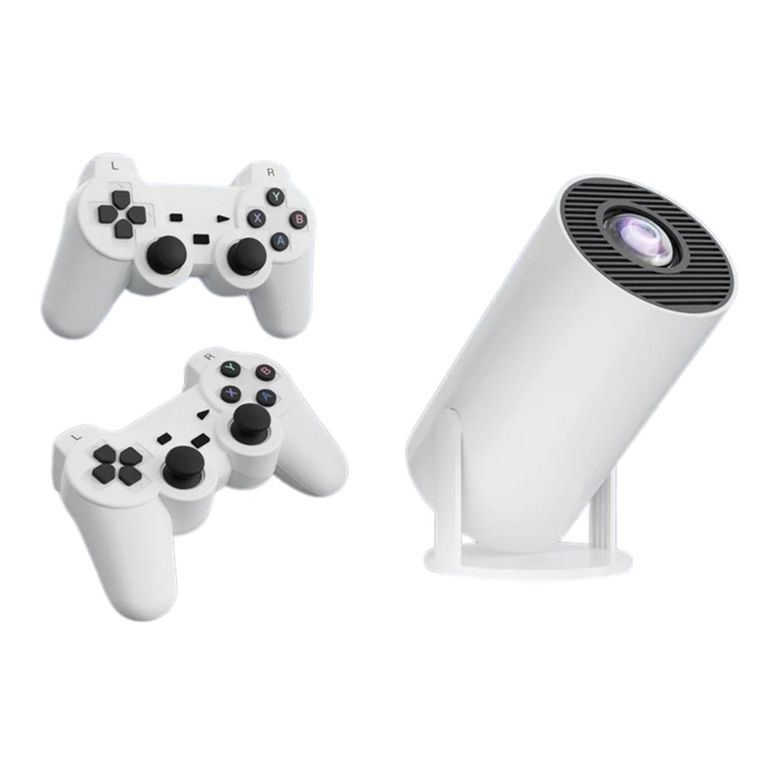Mini Proyector Portátil Inteligente con Juegos + 2 Mandos