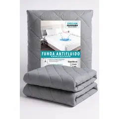 GENERICO - Protector de Colchón QUEEN AMERICANO IMPERMEABLE - ANTIÁCAROS - ACOLCHADO I DREAM SUPREME