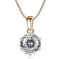 GENERICO - Collar Punto de luz Brillo Mujer Baño Oro