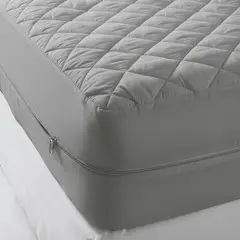 GENERICO - Forro de colchón con cierre 2 PLAZAS IMPERMEABLE - ANTIÁCAROS - ACOLCHADO I DREAM SUPREME