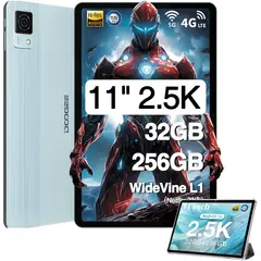 DOOGEE - Tablet T30 Ultra 11" 2.5K 32GB+256GB Helio G99 Android 13 Azul