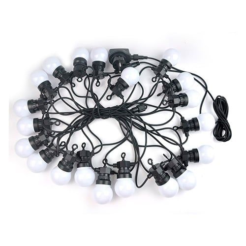 Cadena De Luces Focos Bombillas Led 5cm De Diametro Decoracion Fiesta