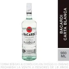 BACARDI - Ron Blanco 980ML